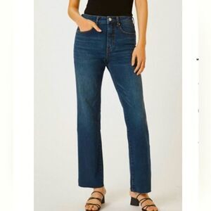 Pilcro and the Letterpress Womens The Rue Raw Hem Straight Jeans Size 25